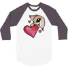 bunny rabbit love 3/4 Sleeve Shirt