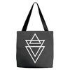 triangle printed Tote Bags