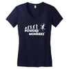 evolution powder monkeez Women's V-Neck T-Shirt