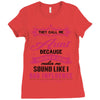 They Call Me Aunt Partner in Crime Ladies Fitted T-Shirt