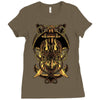 death pirate Ladies Fitted T-Shirt