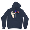Astronaut Celebrating Independence  Day at 1776 Unisex Hoodie