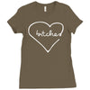 bitches heart Ladies Fitted T-Shirt