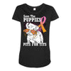save the puppies Maternity Scoop Neck T-shirt