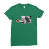 Football Statue Ladies Fitted T-Shirt