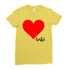 Besties Heart Family Matching Ladies Fitted T-Shirt