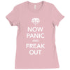 now panic and freak out Ladies Fitted T-Shirt