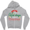 we wish you happy holidays &amp; merry christmas Zipper Hoodie
