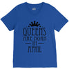 queens are born in april (2) V-Neck Tee