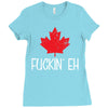 canada fuckin eh Ladies Fitted T-Shirt
