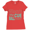 snooker where's the cue ball going Ladies Fitted T-Shirt