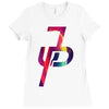 jake paul cool colors Ladies Fitted T-Shirt