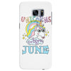 unicorns are born in june cute unicorn Samsung Galaxy S7 Edge