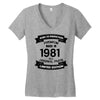 Premium Vintage  1981 Women's V-Neck T-Shirt
