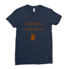 grandpa powered by coffee Ladies Fitted T-Shirt