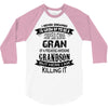 Super Cool Gran Of A Freaking Awesome Grandson 3/4 Sleeve Shirt