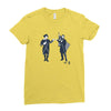 fist bump for liberty Ladies Fitted T-Shirt