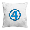 number 4 Throw Pillow