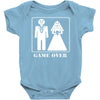 wedding funny game over Baby Onesie