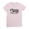 Vandelay industries import Export Original Size 89 Ladies Fitted T-Shirt