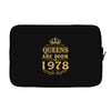 queens are born in 1978 Laptop sleeve