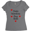 happy valenties day babe Women's Triblend Scoop T-shirt