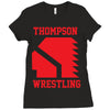 Thompson High School Wrestling (Vision Quest) Ladies Fitted T-Shirt