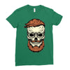 terror skull Ladies Fitted T-Shirt