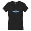 jensen retro classic car company logo driving interceptor motors badge Women's V-Neck T-Shirt