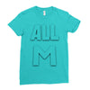 all m Ladies Fitted T-Shirt