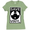 save the vinyl Ladies Fitted T-Shirt