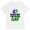 kiss me im gay V-Neck Tee