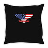 american eagle Throw Pillow