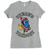 where's waldory (type) Ladies Fitted T-Shirt