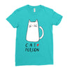 cat love person! Ladies Fitted T-Shirt
