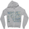 ascii night Zipper Hoodie