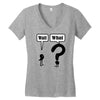 wait,what Women's V-Neck T-Shirt