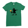 banksy flower Ladies Fitted T-Shirt
