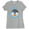 crazy penguin lady Ladies Fitted T-Shirt