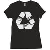 rock paper scissors cycle Ladies Fitted T-Shirt
