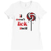lick it Ladies Fitted T-Shirt