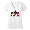 fuck cancer Women's V-Neck T-Shirt