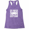 space alien qr code Racerback Tank