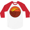 sunset circle 3/4 Sleeve Shirt