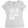 military has my soldier i have his heart Women's Triblend Scoop T-shirt