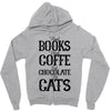read books drink coffee eat chocolate pet cats Zipper Hoodie