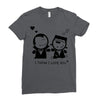 i love you Ladies Fitted T-Shirt