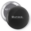 watson md   detective sherlock holmes house doctor tv show logo gift t Pin-back button
