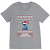 ohana christmas stitch V-Neck Tee