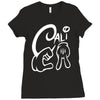 california love cali finger sign Ladies Fitted T-Shirt